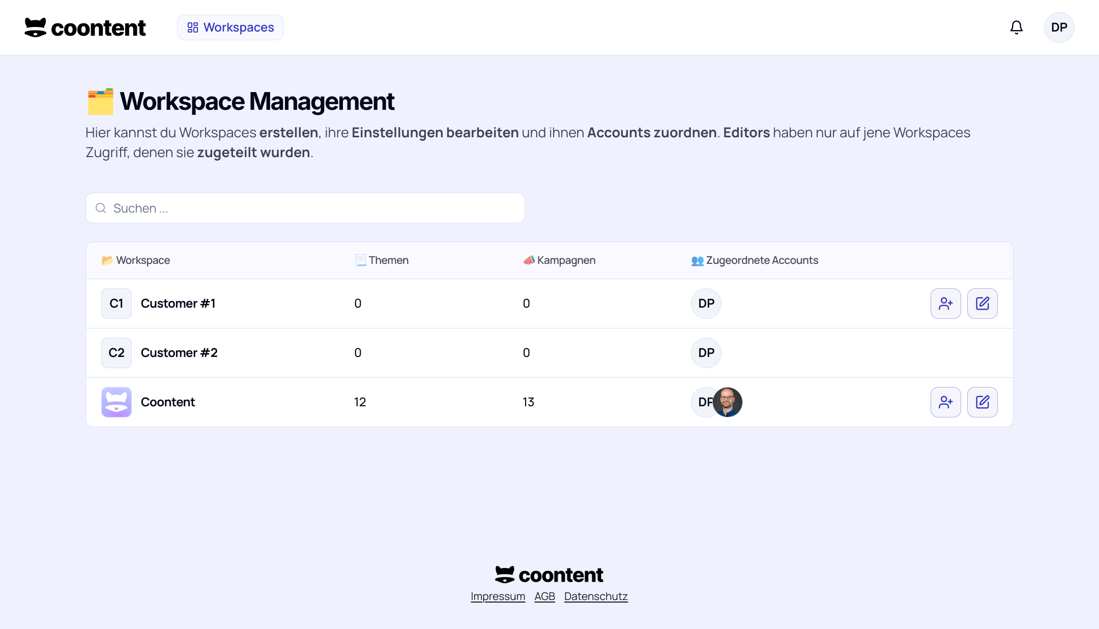 Clear profile & client management