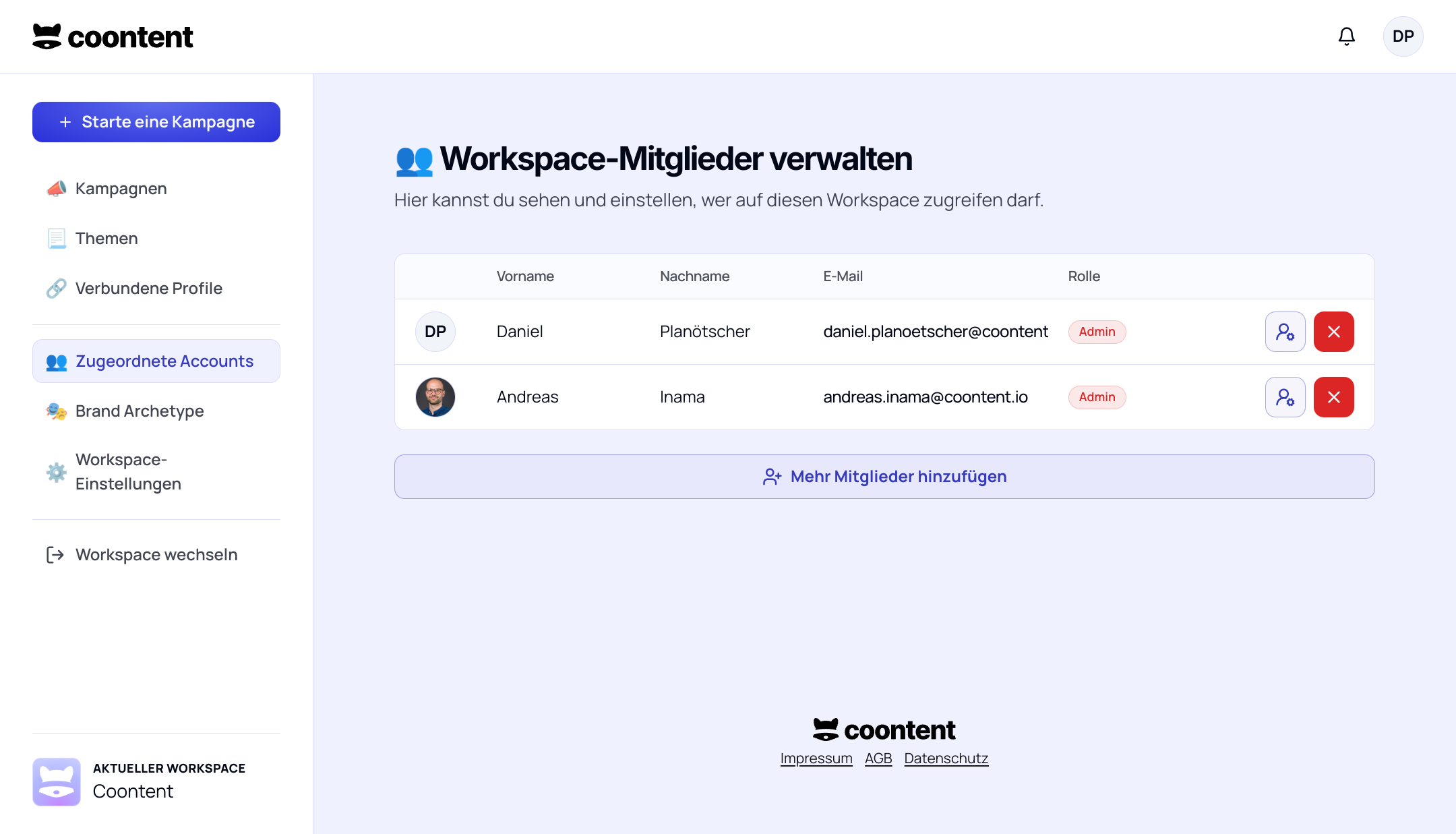 Simple team management